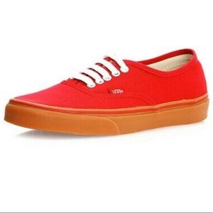 NIB Men’s Red Gum Sole Chili Pepper Vans sz 10.5